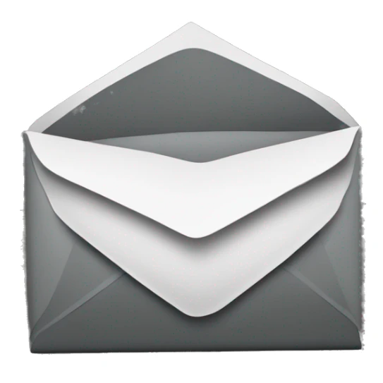 Envelope Dark and wihite in size 50x50px sticker