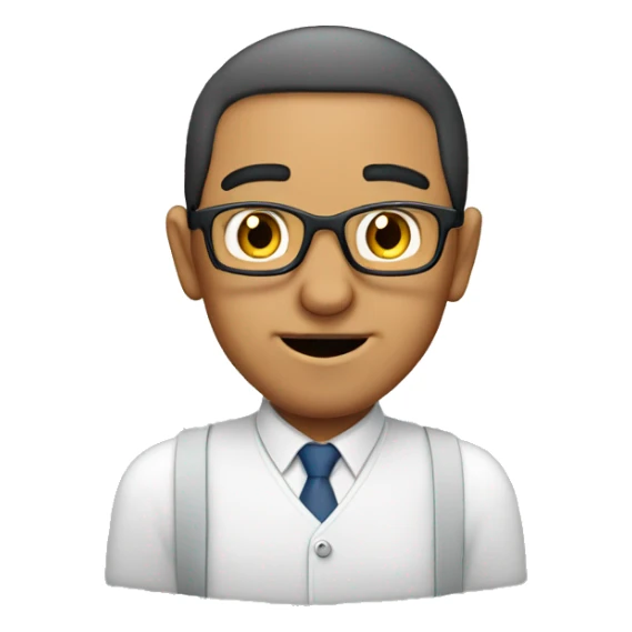 arab geek no glasses hearing aid sticker