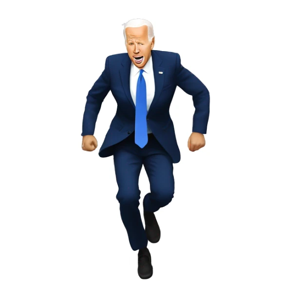 President Joe Biden tripping on stairs sticker