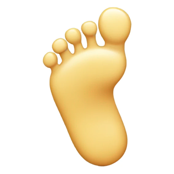 Smiling face with feet sticking out in the back sticker