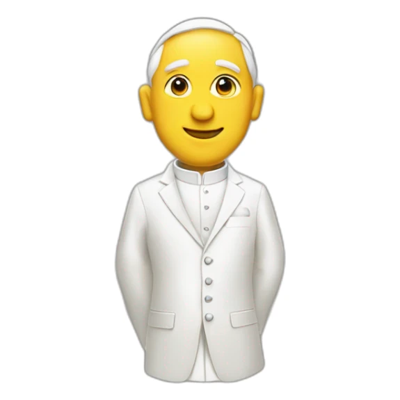 pope-francis dressing suit and tie sticker