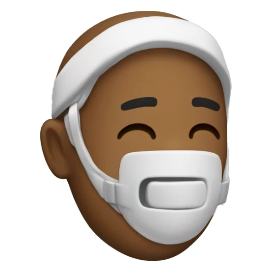 Sleep Mouth guard emote sticker