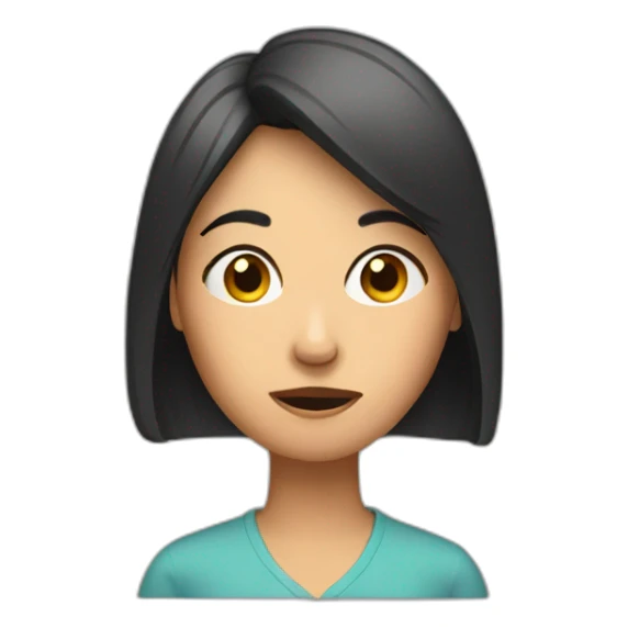 A woman looking at her phone confused sticker