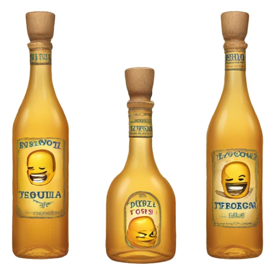 Bottle of tequila  sticker