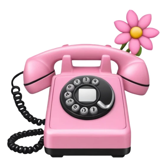 pink girly phone framed flower picture sticker