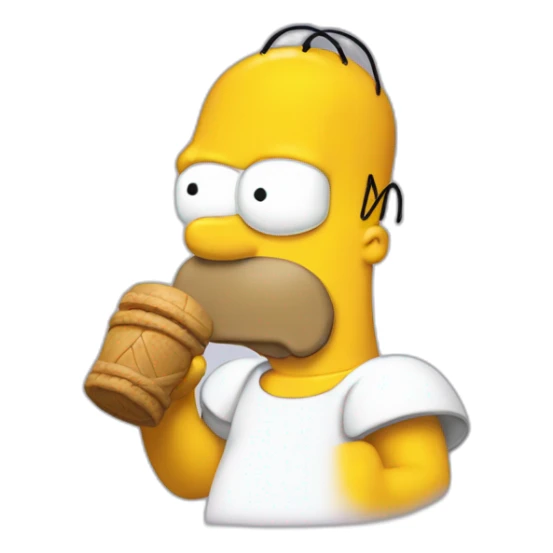 Homer qui joue sticker