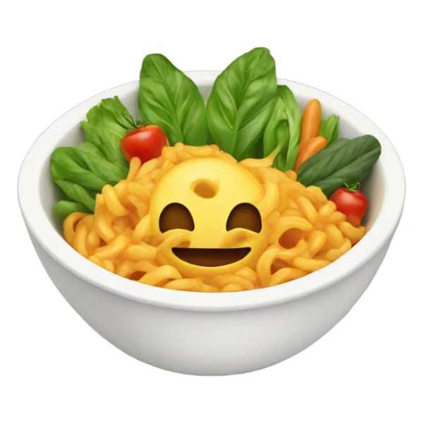 Vegetarian food in a bowl sticker