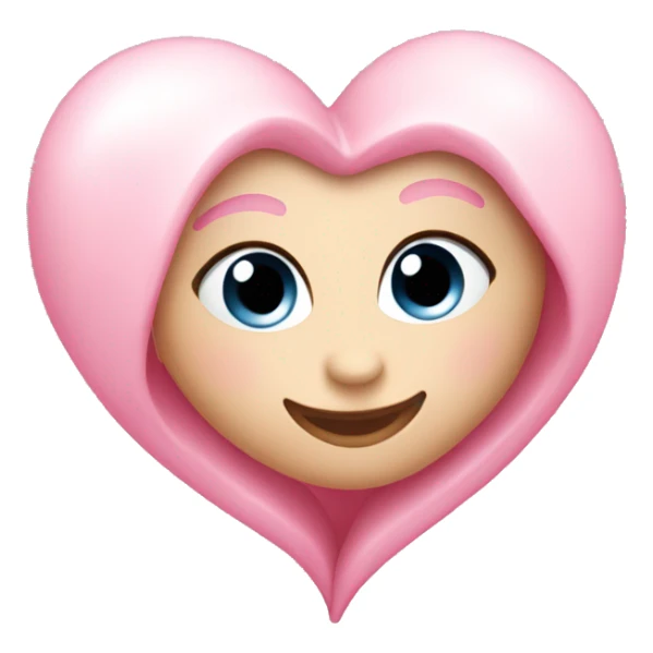 light coquette pink heart emoji!  sticker