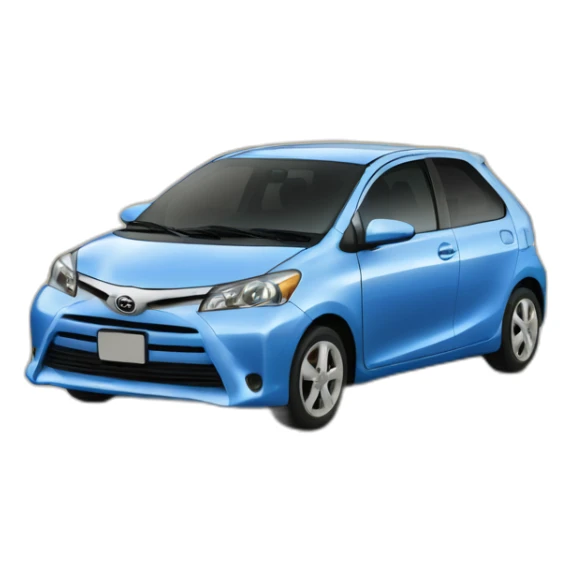 toyota aigo azul sticker