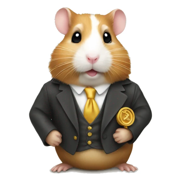 hamster rich sticker