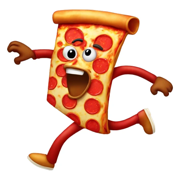 Dancing pizza sticker