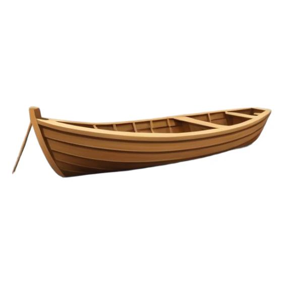 A boat on a quiet river sticker