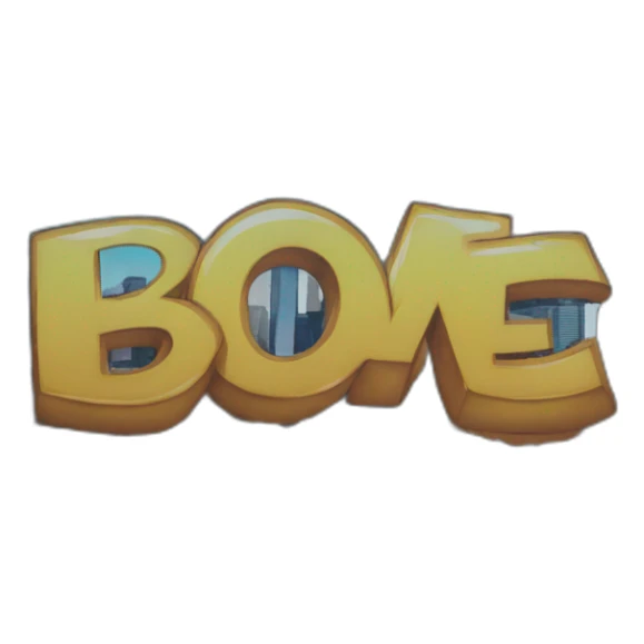 Be someone graffiti on overpass Houston skyline sticker