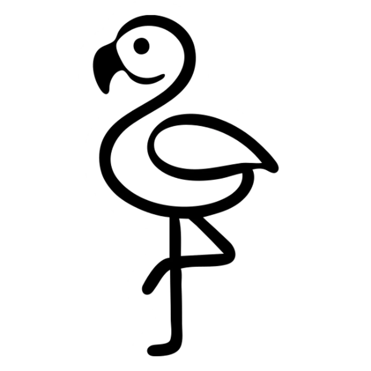 flamingo sticker