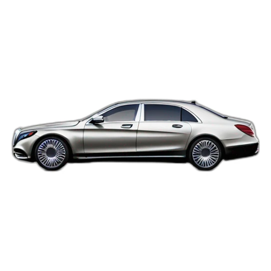 Mercedes s maybach 2023 two-tone profile view sticker