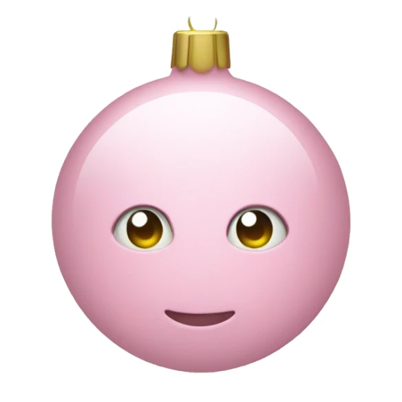 Christmas tree light pink ornaments sticker