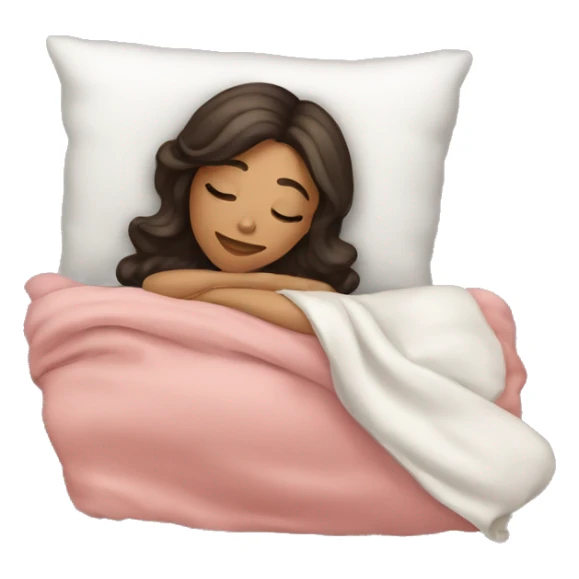Coquette brunette girl sleeping  sticker