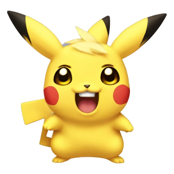 Pikatchu cry of laughter sticker