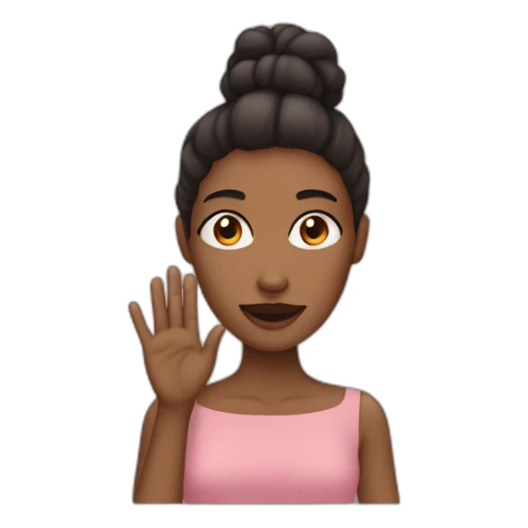 Femme qui met ses mains sur ses hanches sticker