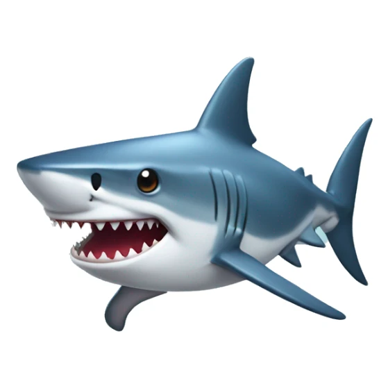 Shark with a top hat sticker