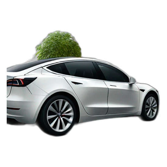 Tesla model 3 charging on level 2 in an apartment building sticker