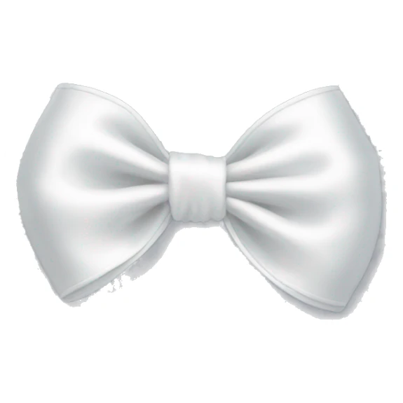 white satin bow sticker