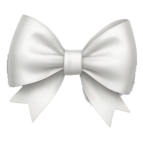 White bow sticker