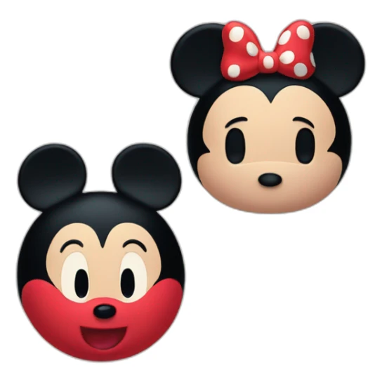 Mickey and Minnie tsum tsum sticker
