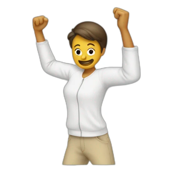 Personne qui fait un dab sticker