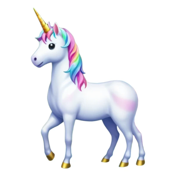Unicorn in front of waterfall sticker