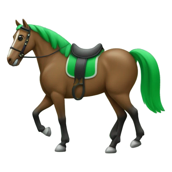 The green horseshoe icon is a beginner, in the emoji style sticker