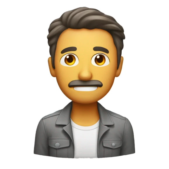 Un hombre derritiéndose del calor sticker