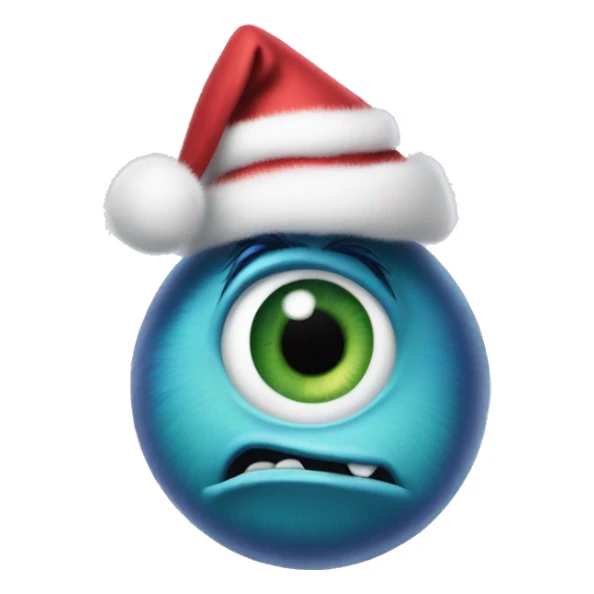Monsters Inc christmas mood one eye  sticker