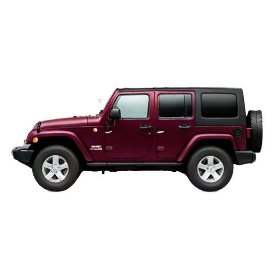 4 door jeep wrangler burgandy sticker