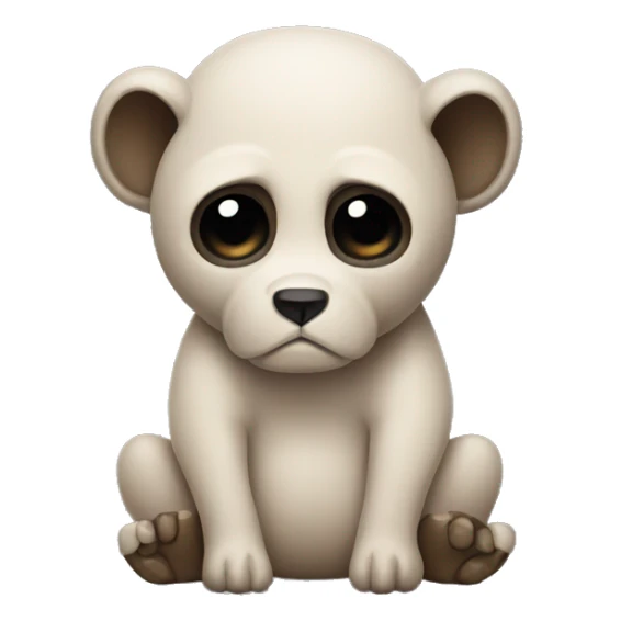 A skully sad endangered species animal sticker