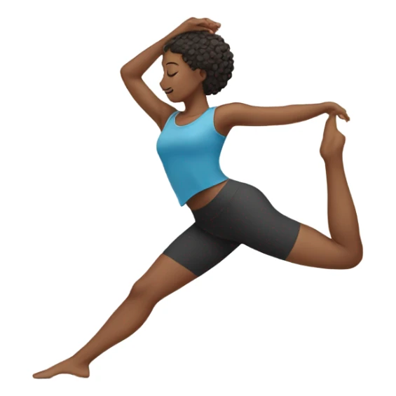 A woman in stretching  sticker