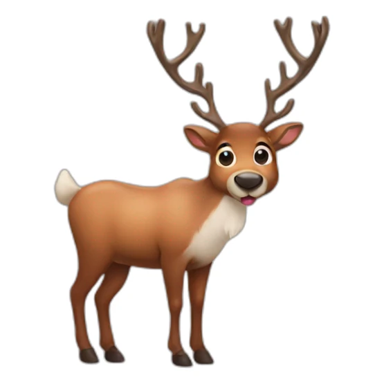 Reindeer sticker