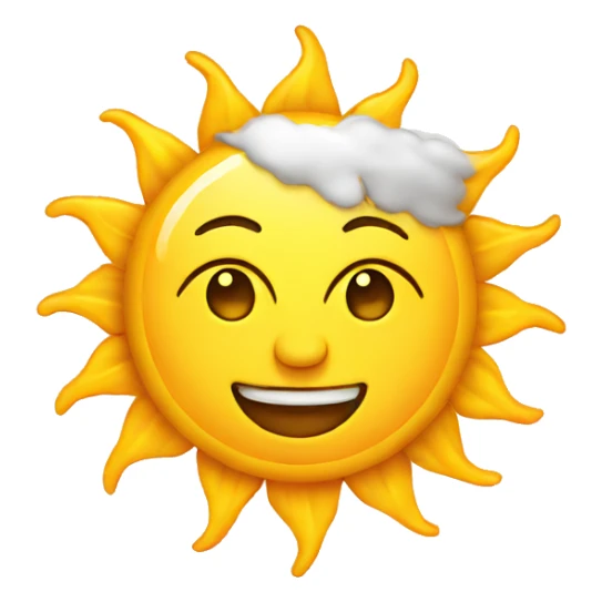 Sun cartoons sticker