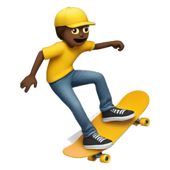 Skateboard riding on a narrow curb sticker