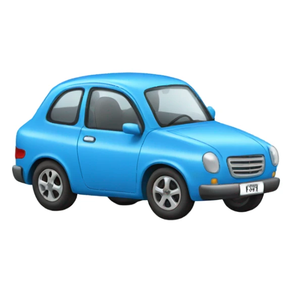 Blue car  sticker