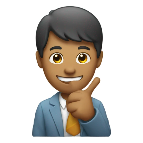 smile with middle finger  sticker