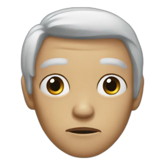 pure fear of nothingness but blank expression with exestential dread sticker