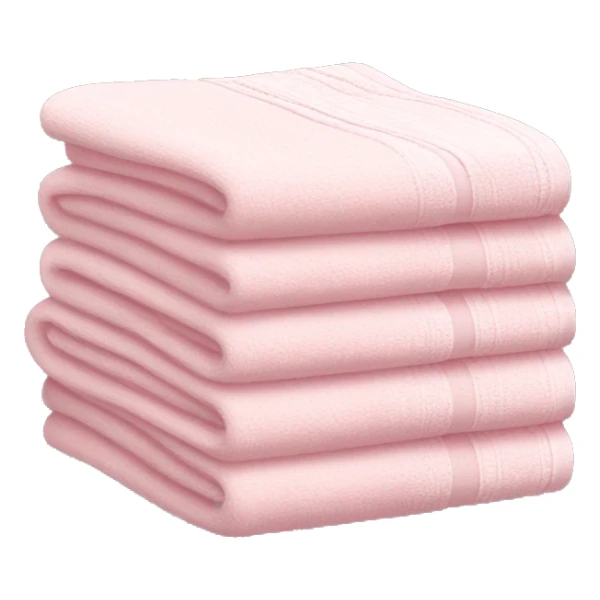 Light pink stacked towels sticker