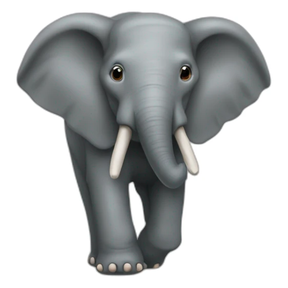 une marmote sur le dos d'un elephant sticker