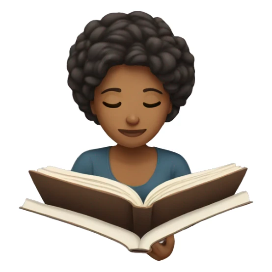 Women reading a book  sticker