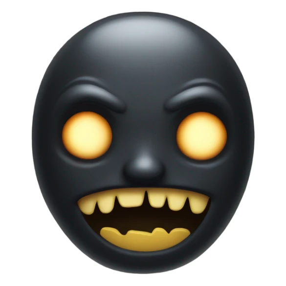 eerie dark emoji sticker