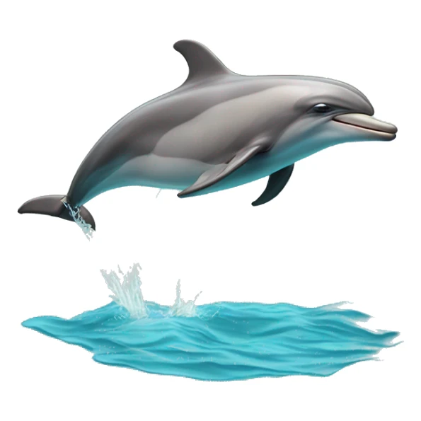 Dolphins jumping out of the water  sticker