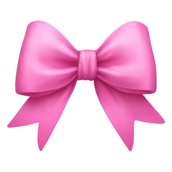 Pink realist bow sticker