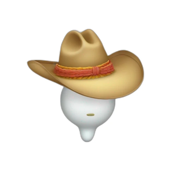 ampolleta con sombrero antropomorfisada de cuerpo completo sticker