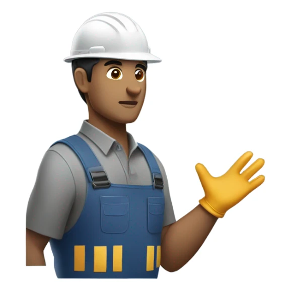 Latino blue collar man sticker